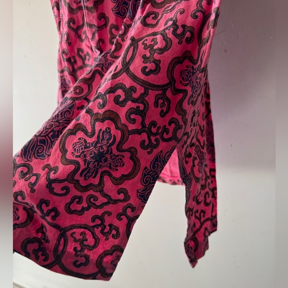 Yifei Stunning Pink Cap Sleeve Traditional Asian Inspired Dress - Picture 5 of 5